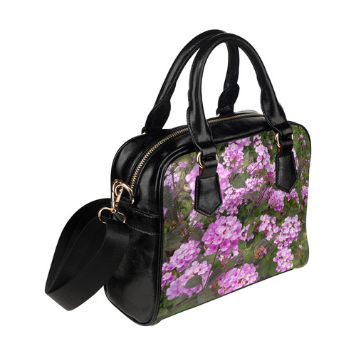 Purple flowers Shoulder Handbag (Model 1634)