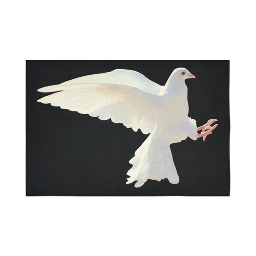 White Dove Peace Symbol Nature Bird Cotton Linen Wall Tapestry 90"x 60"
