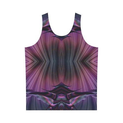 Sunset Ring of Phoenixes Fractal Abstract All Over Print Tank Top for Men (Model T43)