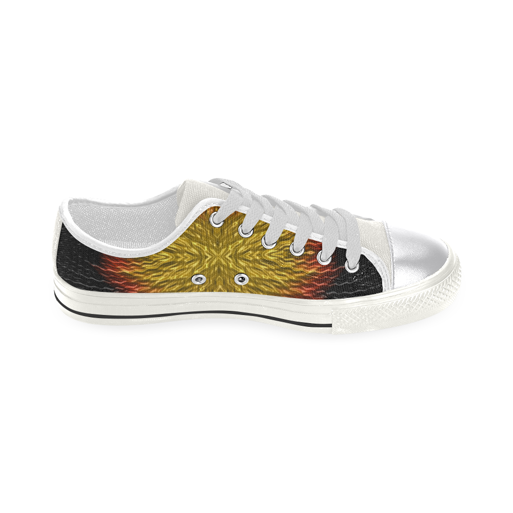 Exploding Star Meteor Fractal Abstract Canvas Women's Shoes/Large Size (Model 018)