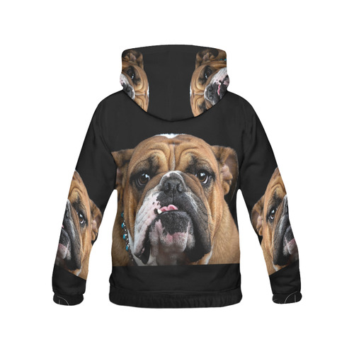 Bulldog All Over Print Hoodie for Men (USA Size) (Model H13)