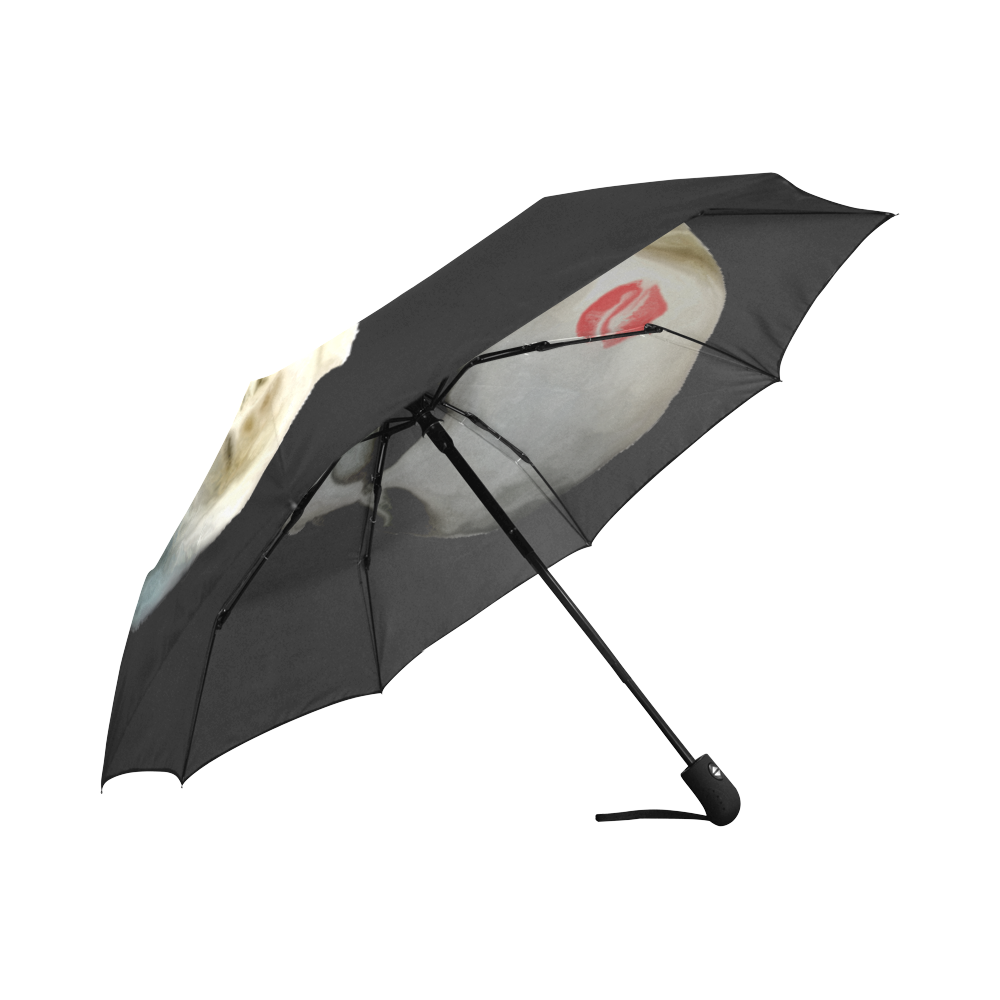 Skull kiss Auto-Foldable Umbrella (Model U04)