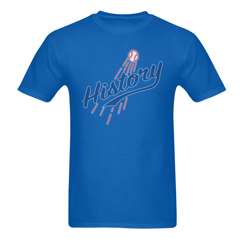 Dodgers "History" Men's T-Shirt in USA Size (Two Sides Printing)