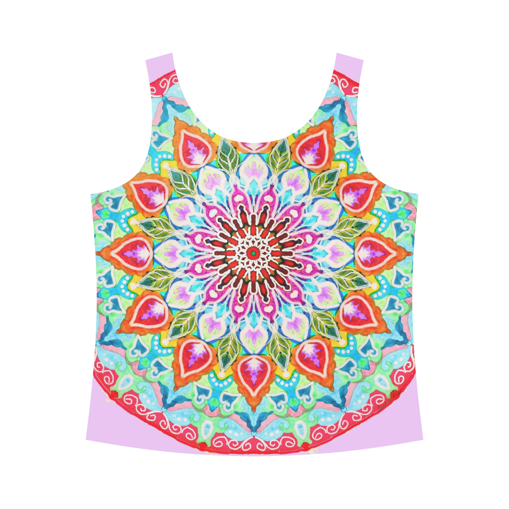 candy All Over Print Tank Top for Women (Model T43)
