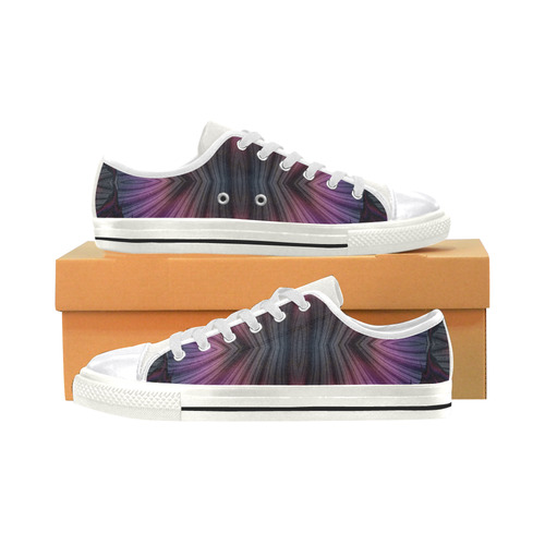 Sunset Ring of Phoenixes Fractal Abstract Canvas Women's Shoes/Large Size (Model 018)