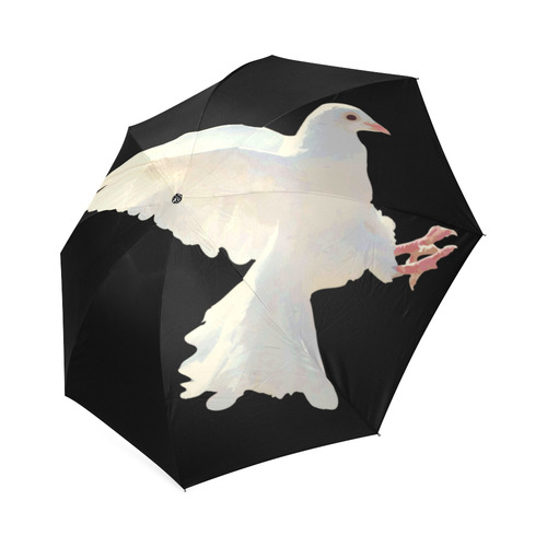 White Dove Peace Symbol Nature Bird Foldable Umbrella (Model U01)