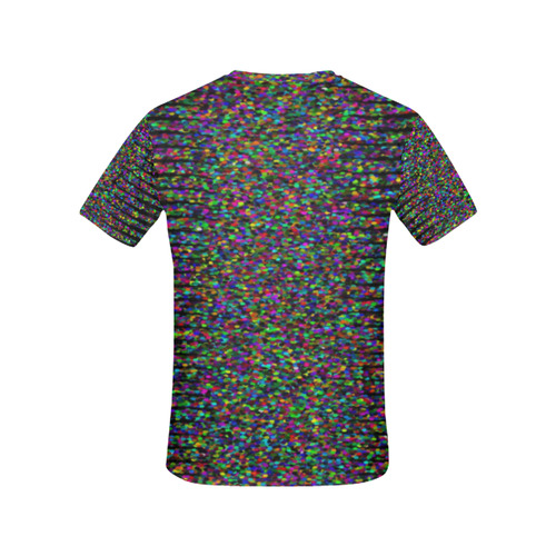 Rainbow Glitter Fantasy All Over Print T-Shirt for Women (USA Size) (Model T40)