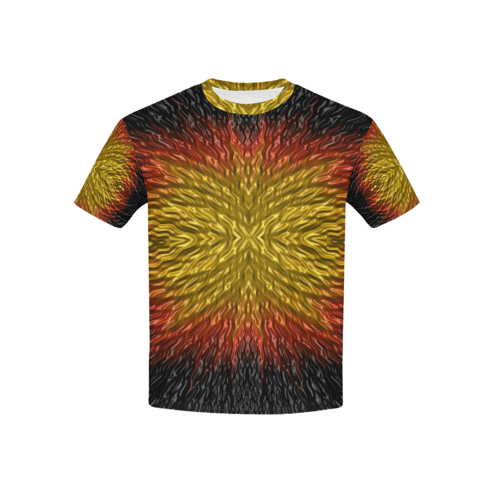 Exploding Star Meteor Fractal Abstract Kids' All Over Print T-shirt (USA Size) (Model T40)