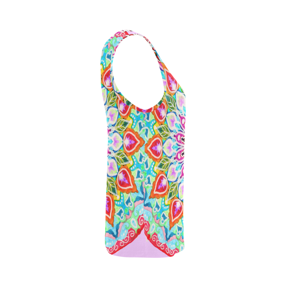 candy All Over Print Tank Top for Women (Model T43)
