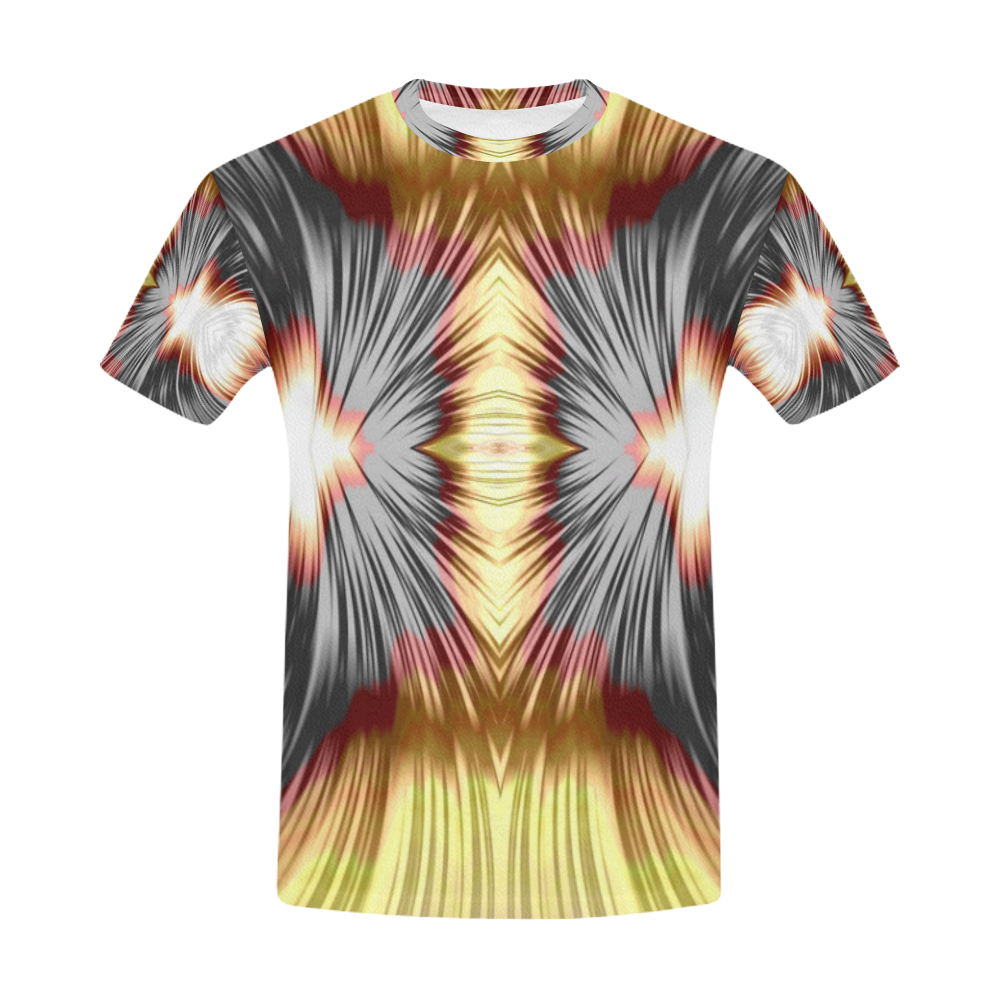 Magical Mitosis Fractal Abstract All Over Print T-Shirt for Men (USA Size) (Model T40)