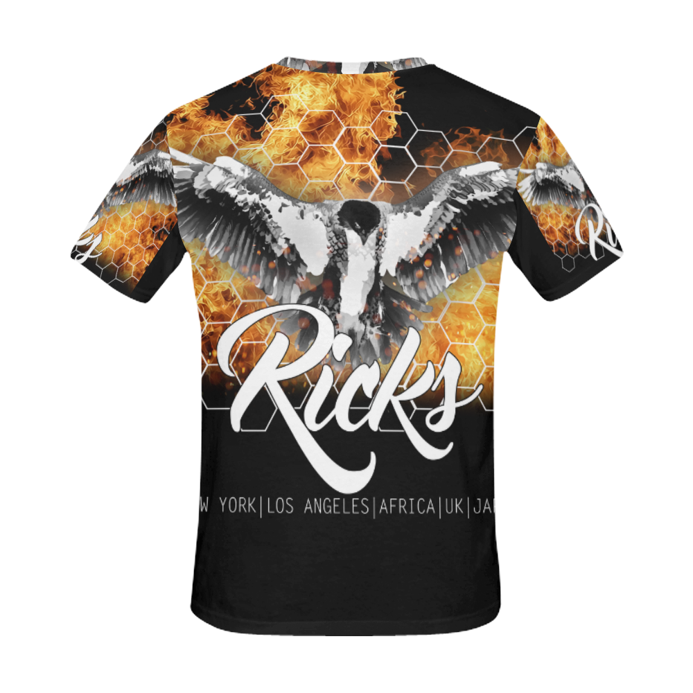 Ricks Eagle T All Over Print T-Shirt for Men (USA Size) (Model T40)