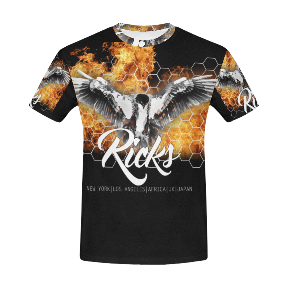 Ricks Eagle T All Over Print T-Shirt for Men (USA Size) (Model T40)