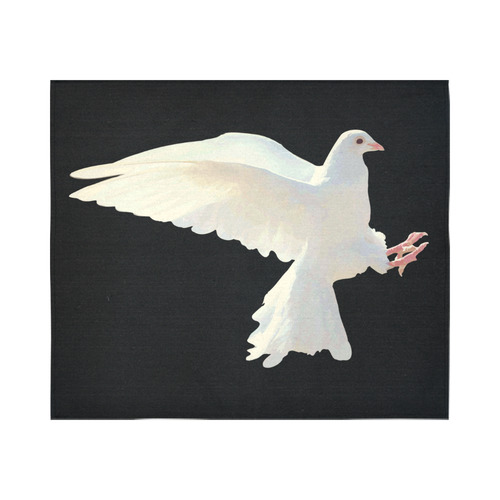 White Dove Peace Symbol Nature Bird Cotton Linen Wall Tapestry 60"x 51"