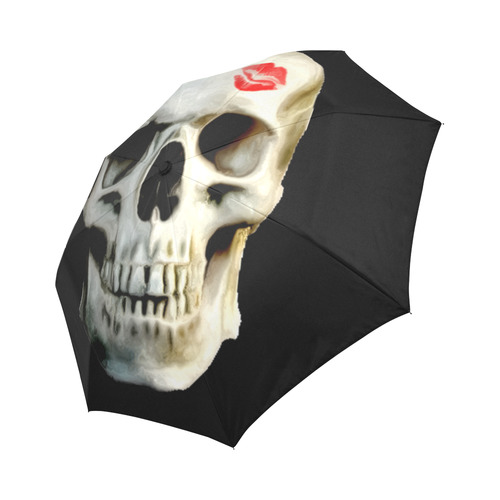 Skull kiss Auto-Foldable Umbrella (Model U04)