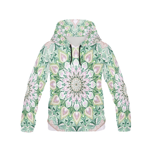 candy 9 All Over Print Hoodie for Women (USA Size) (Model H13)