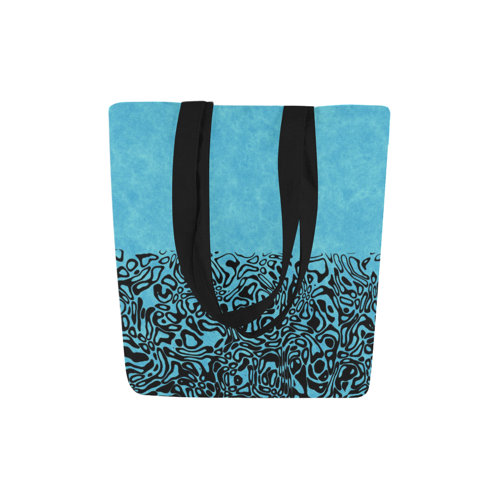 Modern PaperPrint turquoise by JamColors Canvas Tote Bag (Model 1657)