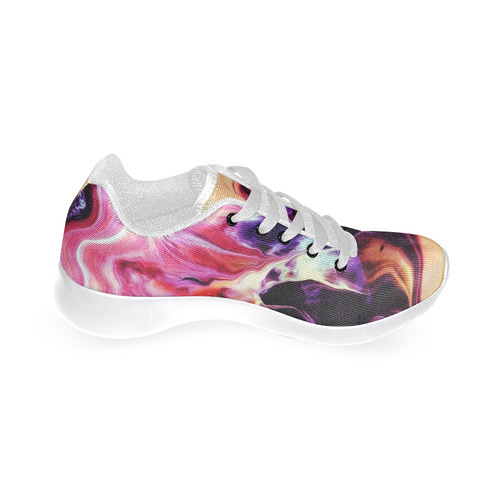 Abstract Watercolor Painting Crazy Fire Women's Running Shoes/Large Size (Model 020)