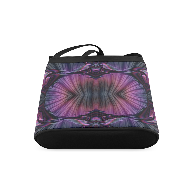 Sunset Ring of Phoenixes Fractal Abstract Crossbody Bags (Model 1613)