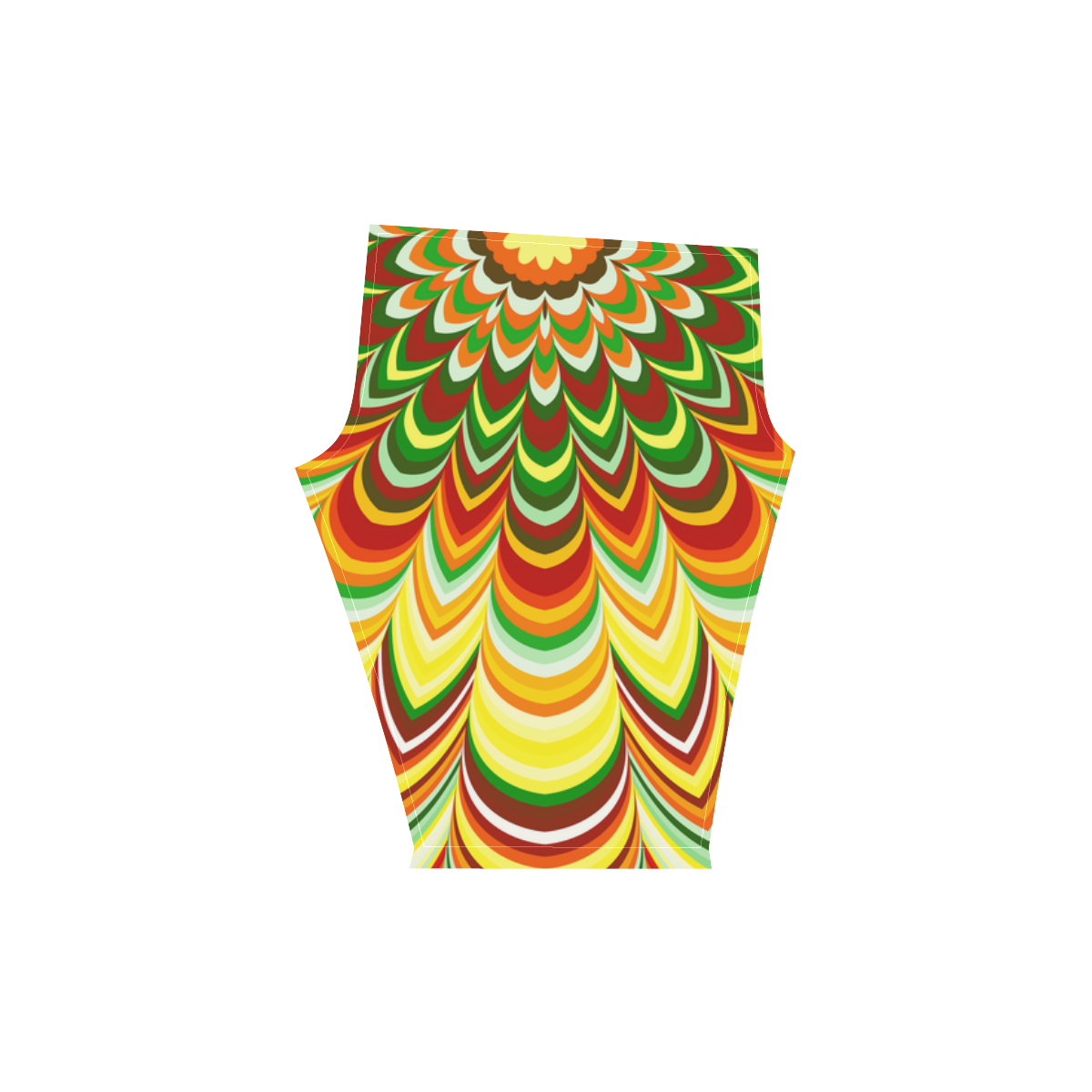 Colorful striped pattern Women's Low Rise Capri Leggings (Invisible Stitch) (Model L08)