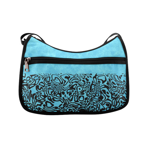 Modern PaperPrint turquoise by JamColors Crossbody Bags (Model 1616)