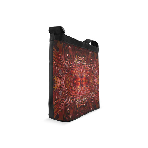 Hearts Fire Storm of Love Fractal Abstract Crossbody Bags (Model 1613)
