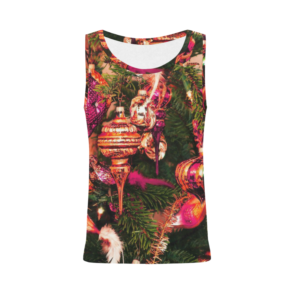 merry christmas 733A by JamColors All Over Print Tank Top for Women (Model T43)