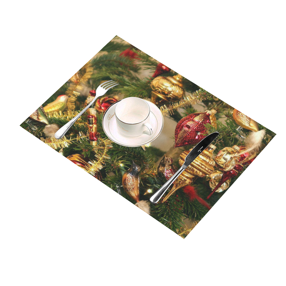 merry christmas 733B by JamColors Placemat 14’’ x 19’’ (Set of 4)