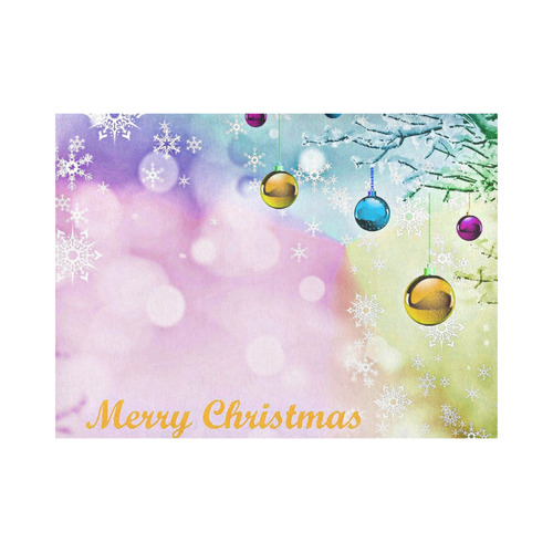 merry christmas 731A by JamColors Placemat 14’’ x 19’’ (Set of 6)
