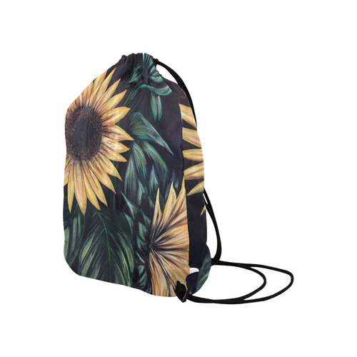 Sunflower Life Large Drawstring Bag Model 1604 (Twin Sides)  16.5"(W) * 19.3"(H)