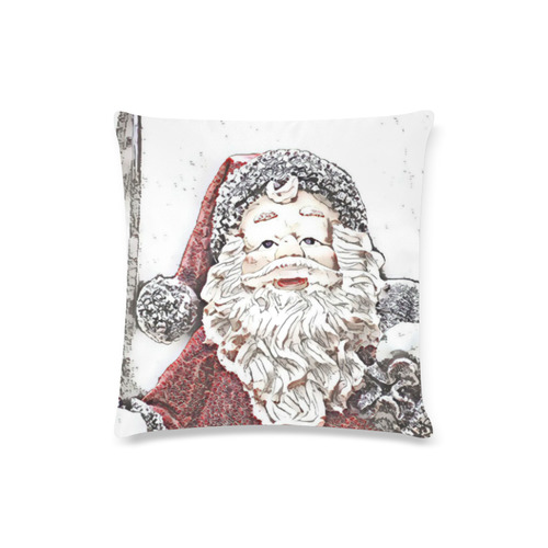 x-mas- Santa Claus B by JamColors Custom Zippered Pillow Case 16"x16"(Twin Sides)