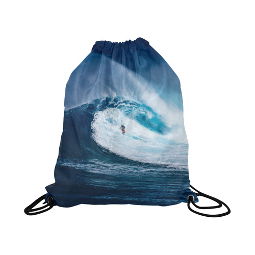 surfing Large Drawstring Bag Model 1604 (Twin Sides)  16.5"(W) * 19.3"(H)