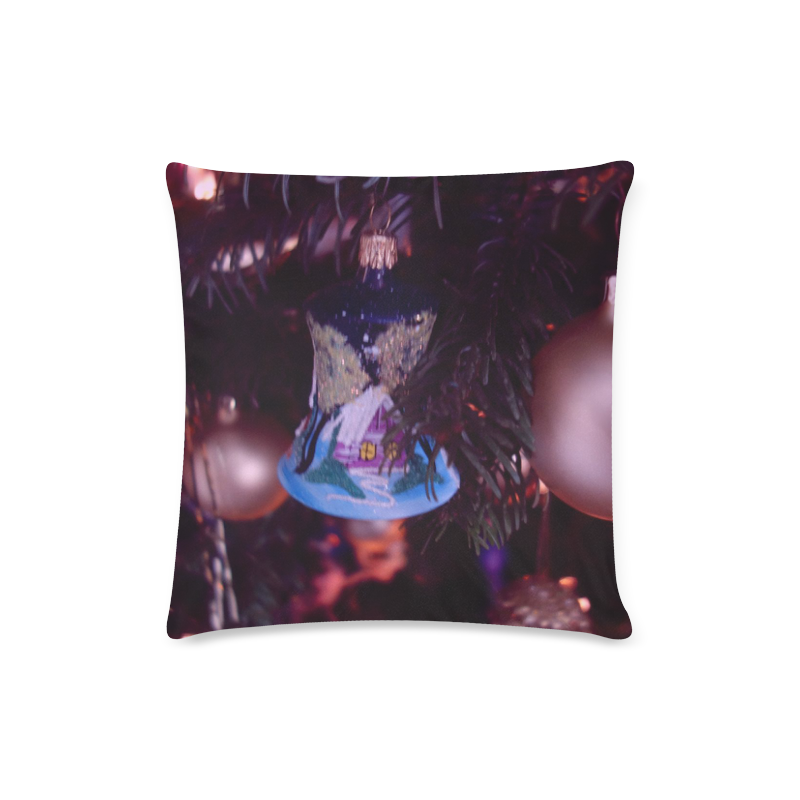 merry christmas 738A by JamColors Custom Zippered Pillow Case 16"x16"(Twin Sides)