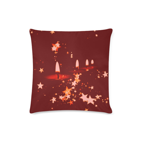 christmas candles red by JamColors Custom Zippered Pillow Case 16"x16"(Twin Sides)
