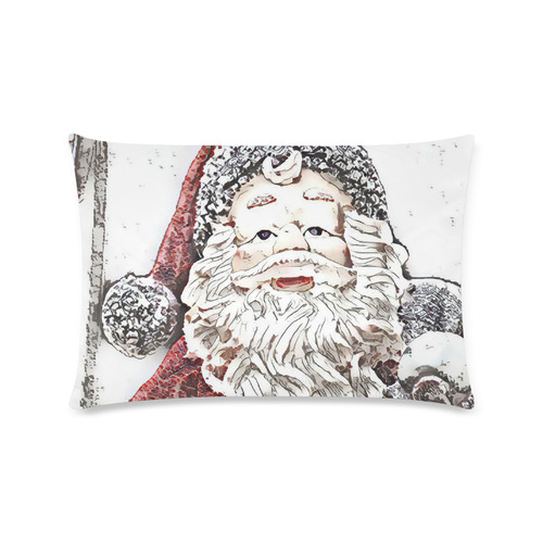 x-mas- Santa Claus B by JamColors Custom Zippered Pillow Case 16"x24"(Twin Sides)