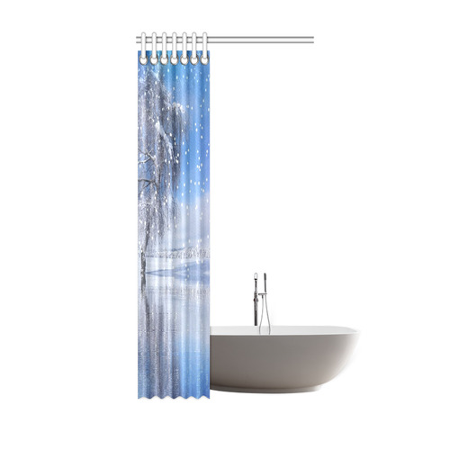 x-mas-romantic winter moment 1by JamColors Shower Curtain 36"x72"