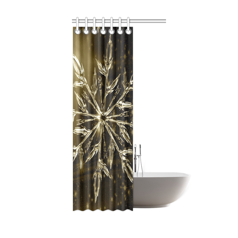 x-mas -sparkling star A by JamColors Shower Curtain 36"x72"