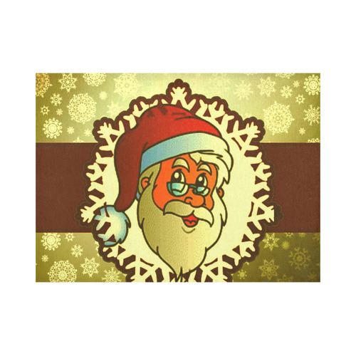 santa claus red frame B by JamColors Placemat 14’’ x 19’’ (Set of 4)