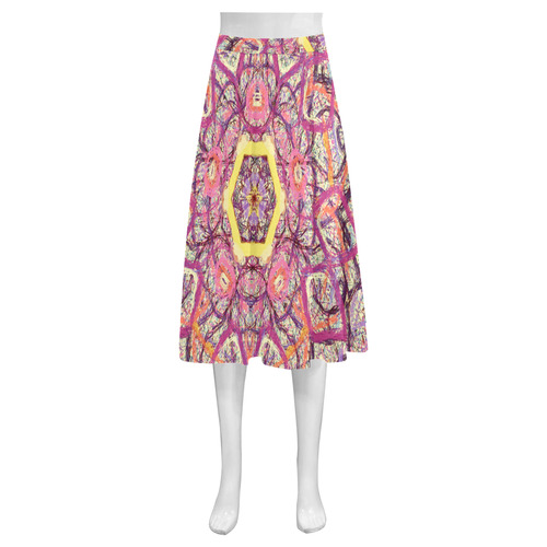 Thleudron Women's Royalty Mnemosyne Women's Crepe Skirt (Model D16)