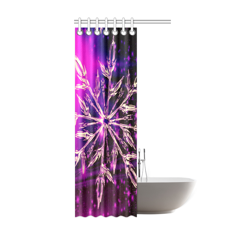 x-mas -sparkling star C by JamColors Shower Curtain 36"x72"