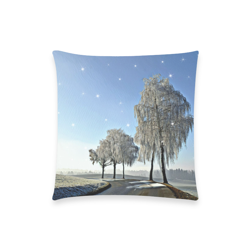 x-mas-romantic winter moment 3by JamColors Custom  Pillow Case 18"x18" (one side) No Zipper