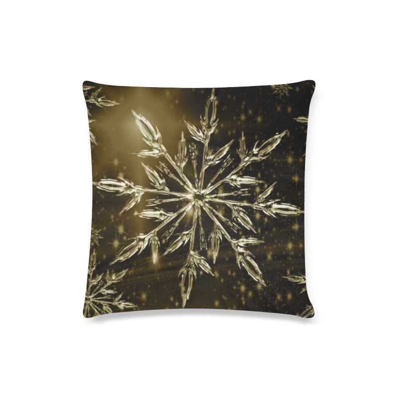 x-mas -sparkling star A by JamColors Custom Zippered Pillow Case 16"x16"(Twin Sides)