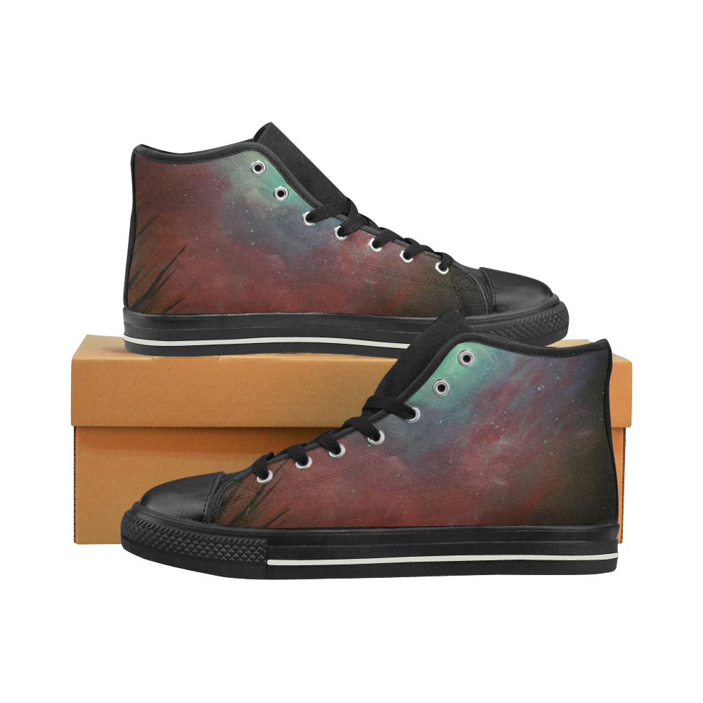 Spacious Sky High Top Canvas Shoes for Kid (Model 017)