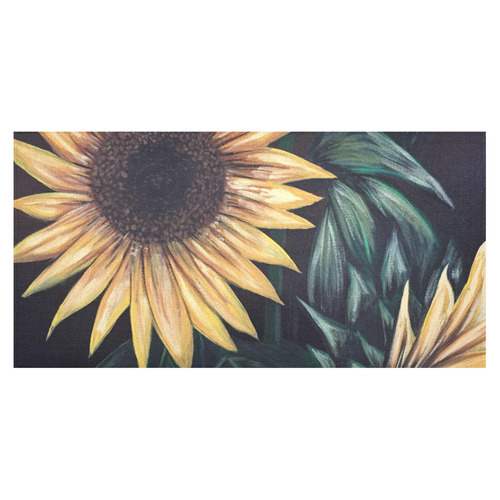 Sunflower Life Cotton Linen Tablecloth 60"x120"