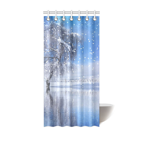 x-mas-romantic winter moment 1by JamColors Shower Curtain 36"x72"