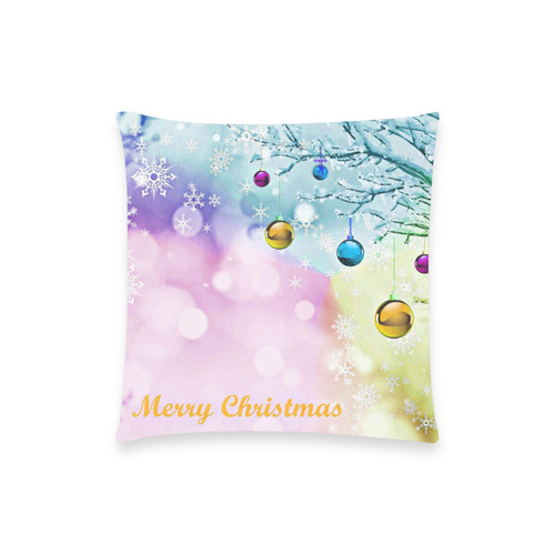 merry christmas 731A by JamColors Custom  Pillow Case 18"x18" (one side) No Zipper