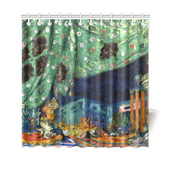 Scheherazade Rimsky Korsakov Ballet  Art Deco Shower Curtain 69"x70"