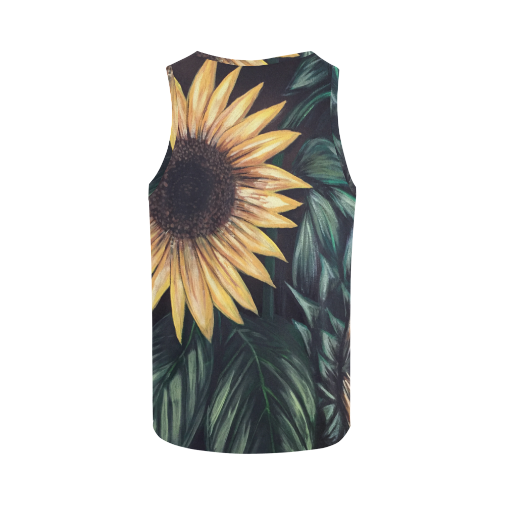 Sunflower Life All Over Print Tank Top for Women (Model T43)