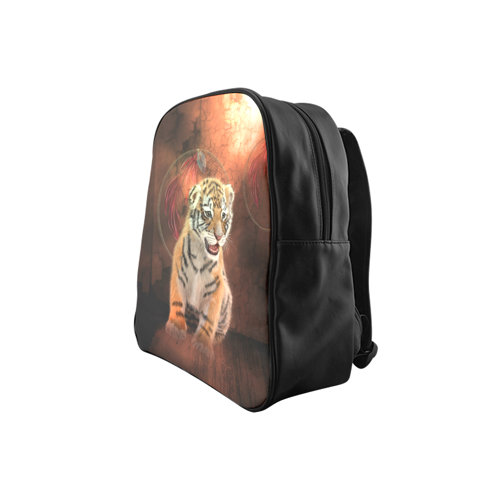 Cute little tiger School Backpack (Model 1601)(Small)