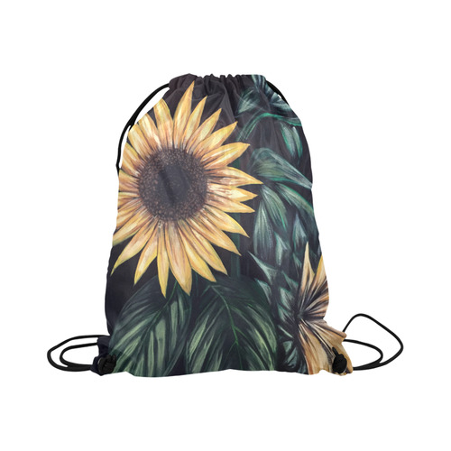 Sunflower Life Large Drawstring Bag Model 1604 (Twin Sides)  16.5"(W) * 19.3"(H)