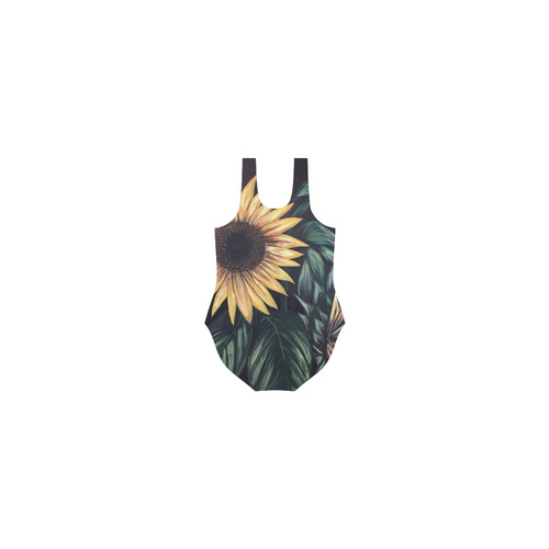 Sunflower Life Vest One Piece Swimsuit (Model S04)